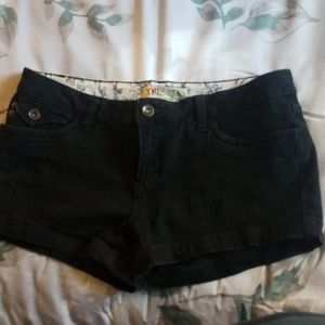 Black Jean shorts